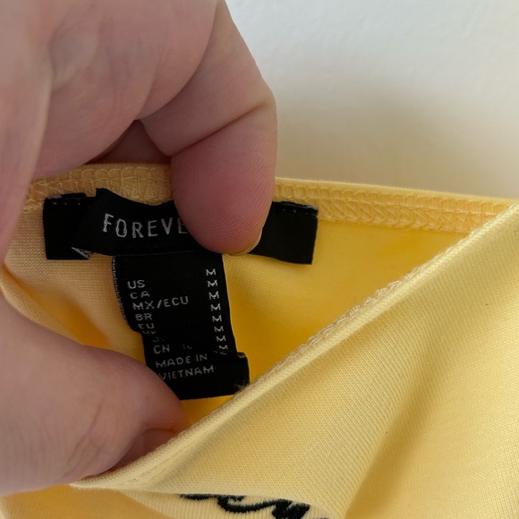 Yellow honey top forever 21 size medium - Picture 3 of 4